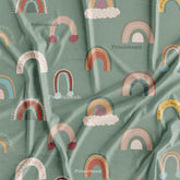 Pista Color Dancing Rainbow Soft Fabric For kid's Dresses